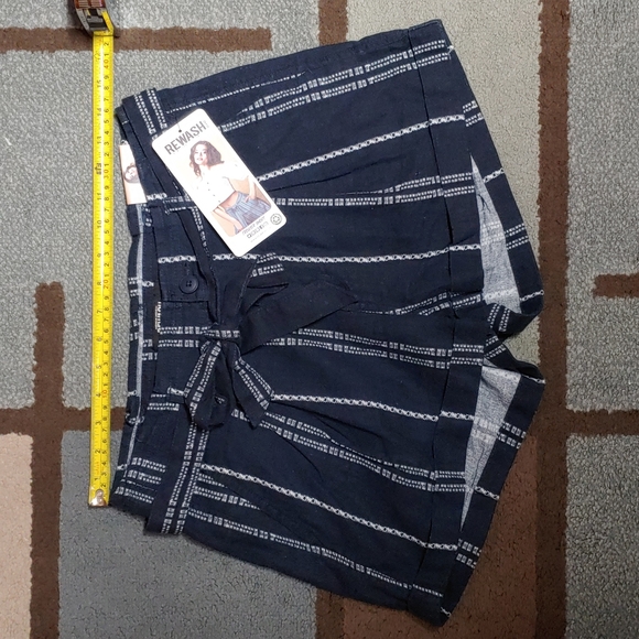 Rewash 🆕 Brand Striped Trouser Shorts 0 - Picture 11 of 14